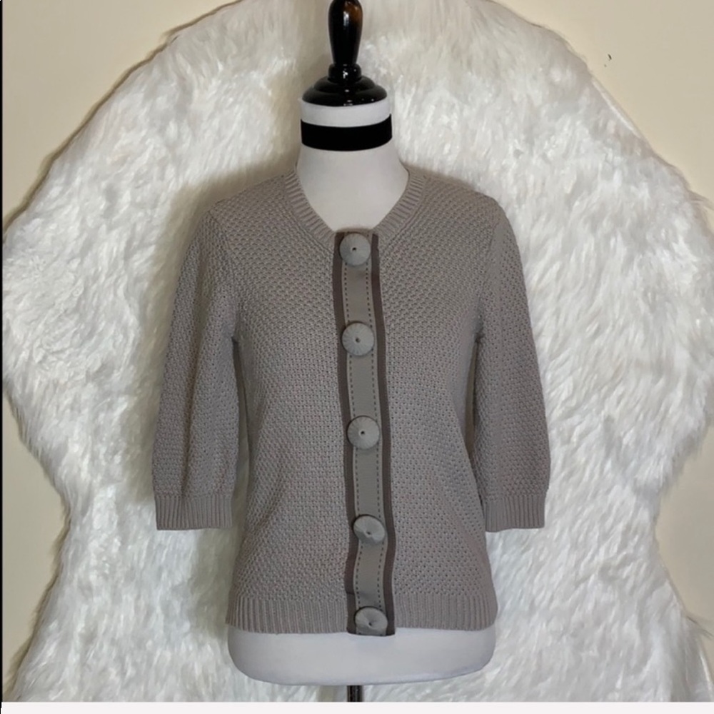 Boden Taupe Cosmopolitan Cardigan